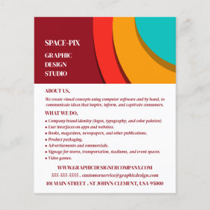 Modern Concept, Graphic Designer Advertising Flyer