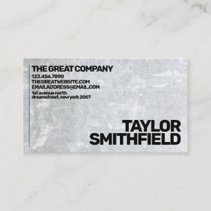 Modern Concrete Stone Simple Business Card