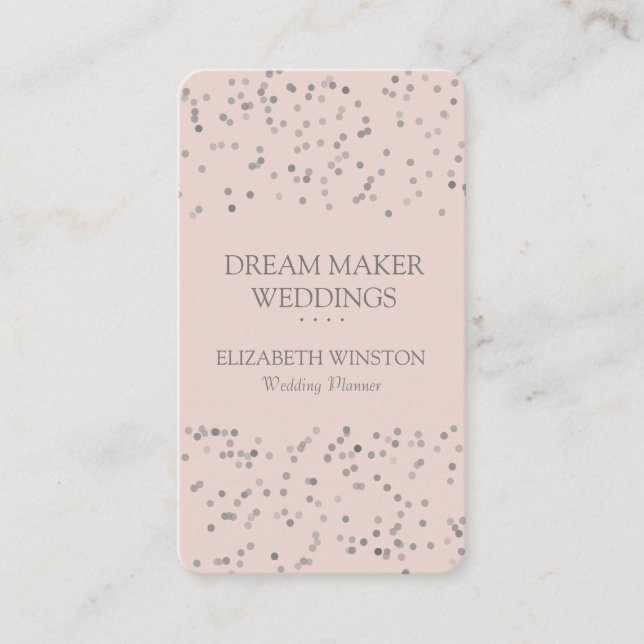 Modern Confetti Professional Business Card (Front)