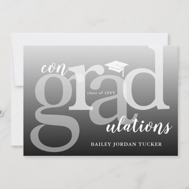 Modern ConGRADulations Graduation Congratulations (Front)