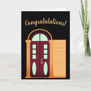 Modern Congrats Faith Housewarming Greeting Card