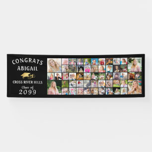 Modern CONGRATS GRAD 53 Photo Collage Banner
