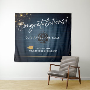 Modern Congratulations Dental Graduate DDS DMD Tapestry