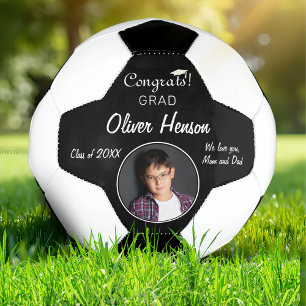Modern Congratulations Grad Graduation Photo Football