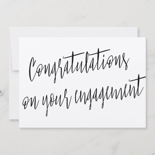 Modern "Congratulations on your engagement" (Front)