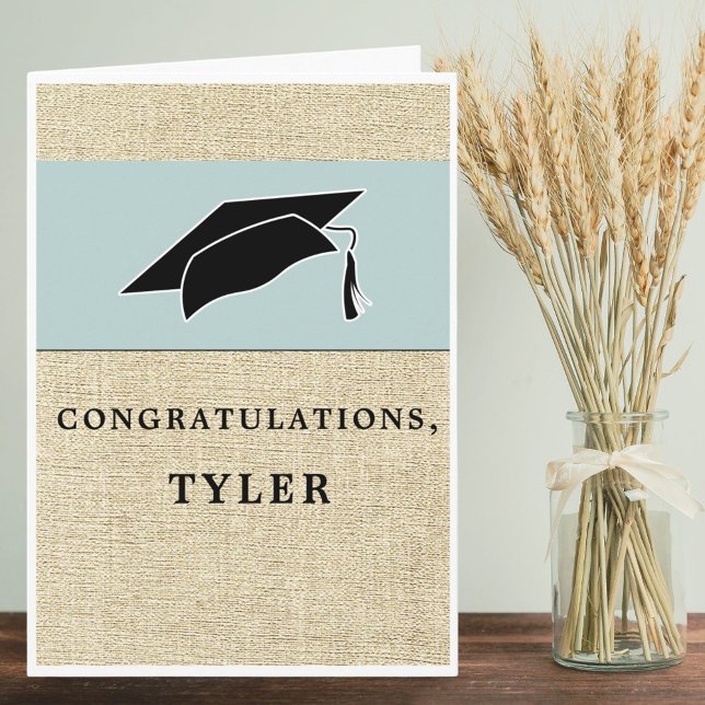 Modern Congratulations Rustic Graduation Card (Creator Uploaded)