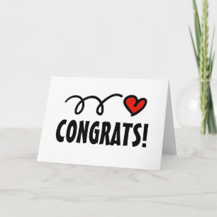 Modern congratulations wedding Greeting Card