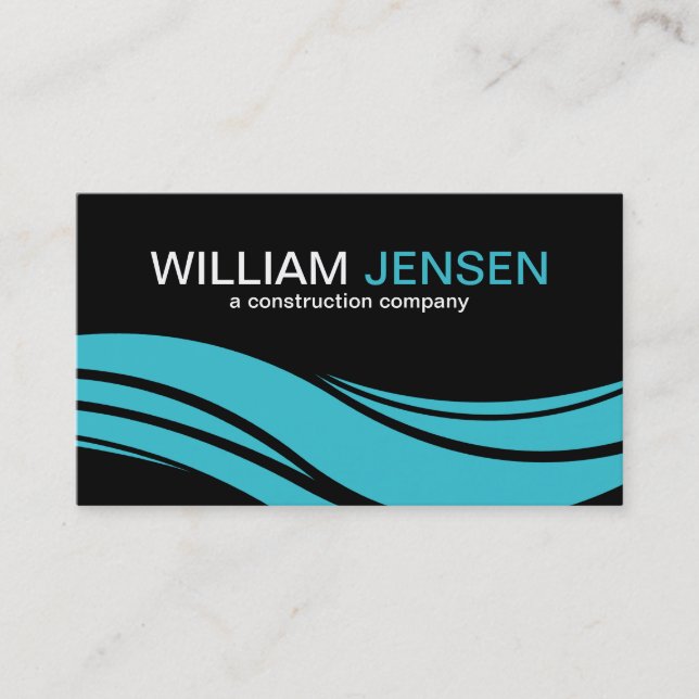 Modern Construction Business Cards (Front)