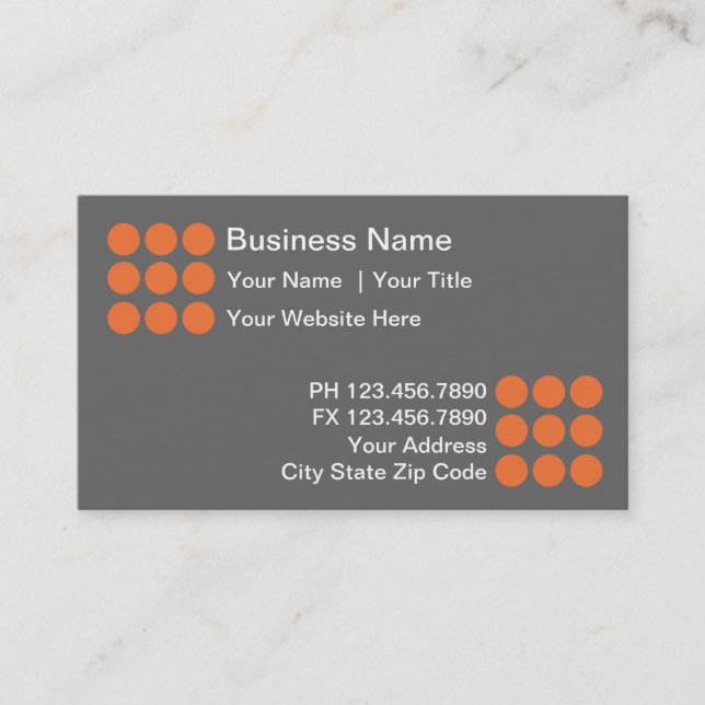 Modern Construction Business Cards (Front)