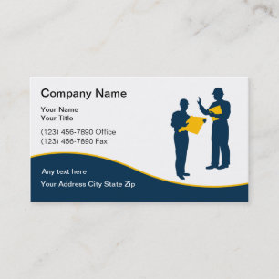 Modern Construction Business Cards