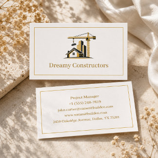 Modern Construction Campany Business Card