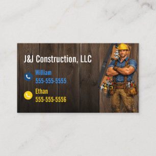 Modern Construction Company Business Card