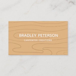 Modern Construction Handyman Carpenter Tools Wood  Business Card