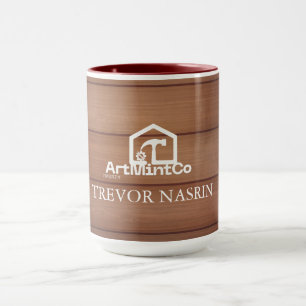 Modern Construction Handyman Carpenter Tools Wood Mug