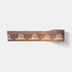 Modern Construction Handyman Carpenter Tools Wood Satin Ribbon