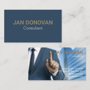 Modern Consultant Businessman men's suit Business Card