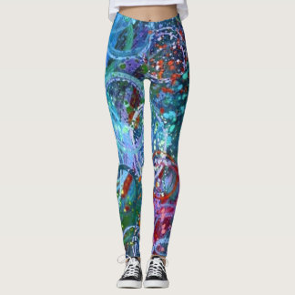 Modern Contemporary Abstract Art Leggings