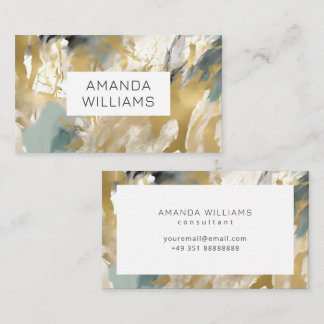Modern Contemporary Abstract Consultant Business Card