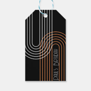modern contemporary arch line art minimal Gift Tag