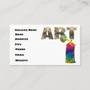 Modern Contemporary Art Gallery  Business Card