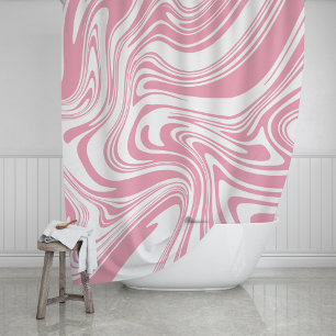 Modern Contemporary Bold Large Scale Abstract  Shower Curtain
