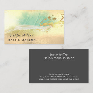 Modern Contemporary elegant abstract gold Business Card