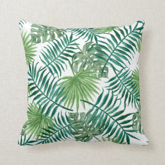 Modern Contemporary Fern Leaf Pattern Cushion