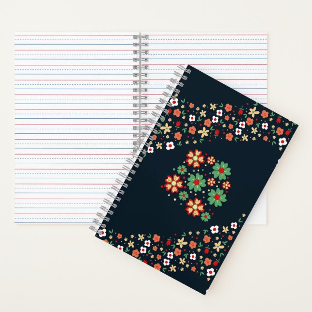 Modern Contemporary Floral  Notebook (Inside)
