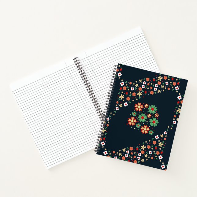 Modern Contemporary Floral Notebook (Inside)