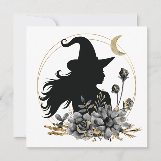 Modern contemporary Halloween witch (Front)