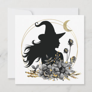 Modern contemporary Halloween witch