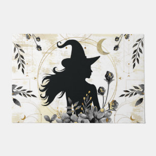 Modern contemporary Halloween witch 3 Doormat