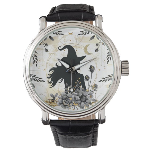 Modern contemporary Halloween witch 3 Watch (Front)