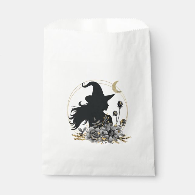 Modern contemporary Halloween witch Favour Bags (Front)