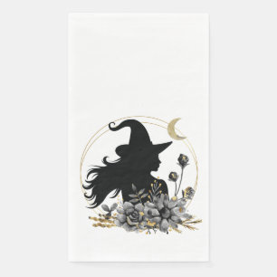 Modern contemporary Halloween witch Napkin