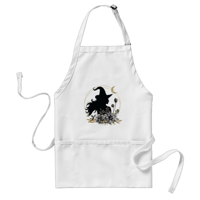 Modern contemporary Halloween witch Standard Apron (Front)
