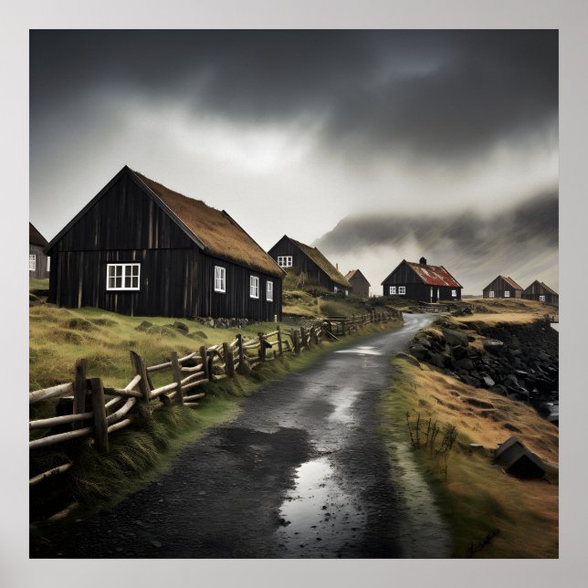 Modern contemporary landscape wall art photograph (Front)