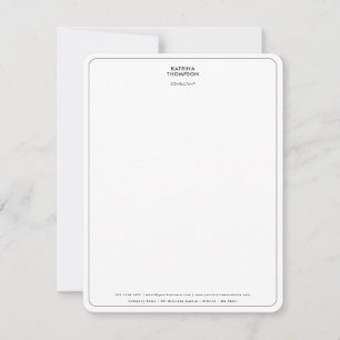 Modern Contemporary Minimalist Business Corporate Card
