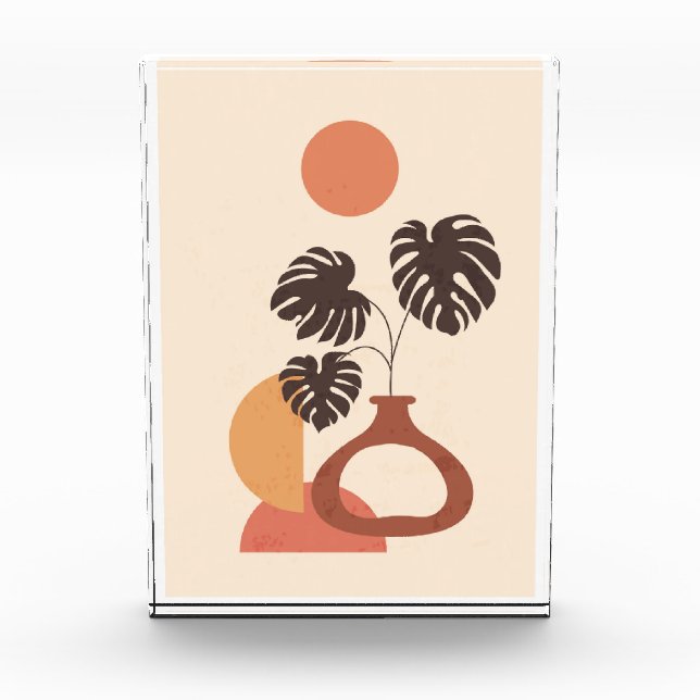 Modern contemporary wall art photo block (Front)