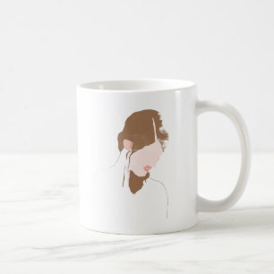 Modern Contour Portrait Coffee Mug