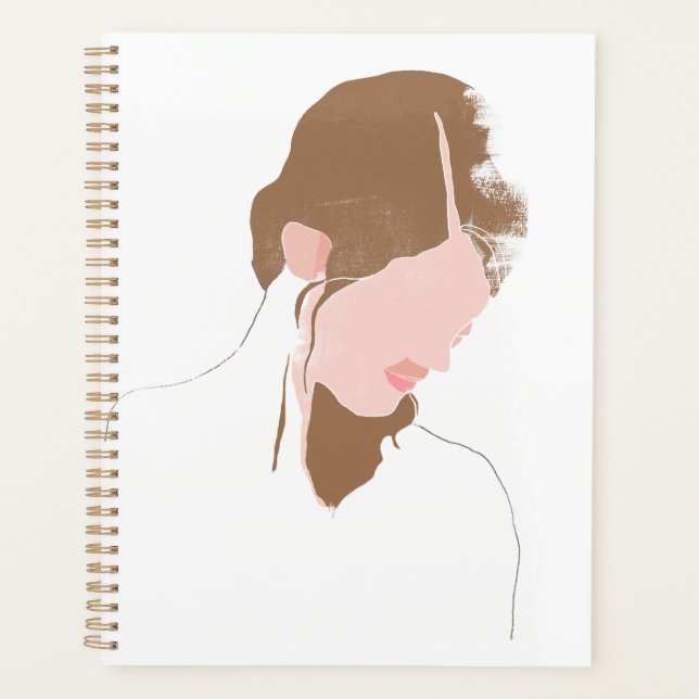Modern Contour Portrait Planner (Front)