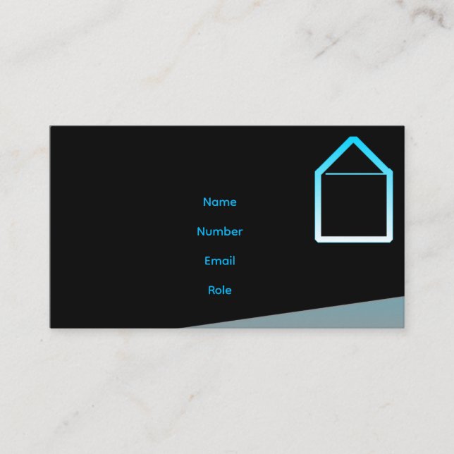 Modern Contractor & Home Improvement Business Card (Front)