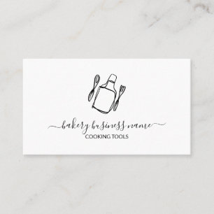 Modern Cooking Bakery Homemade Food Recipes Business Card