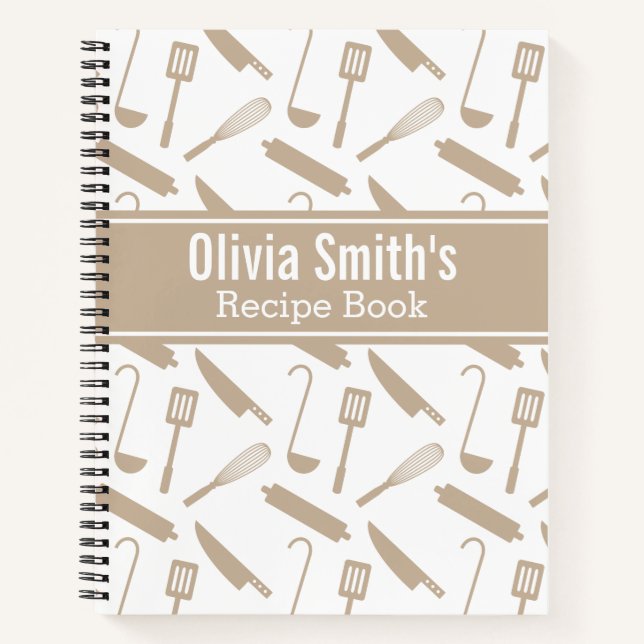 Modern Cooking Utensils Recipe Book (Front)