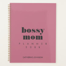 Modern Cool Bossy Mum Blush Pink Personalised