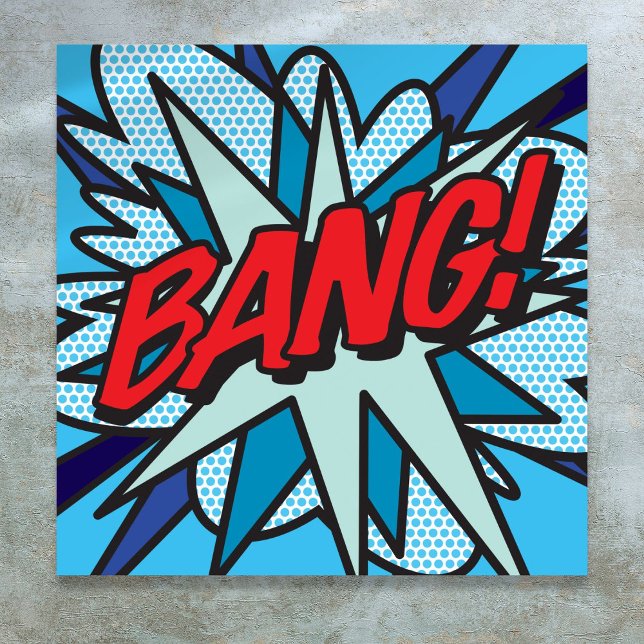 Modern Cool Comic Book Pop Art BANG Poster (Modern Cool Comic Book Pop Art BANG Poster)