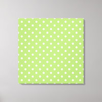 Modern, cool digital art, lime green polka dots.