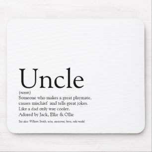 Modern Cool Fun Best Ever Uncle Funcle Definition  Mouse Mat