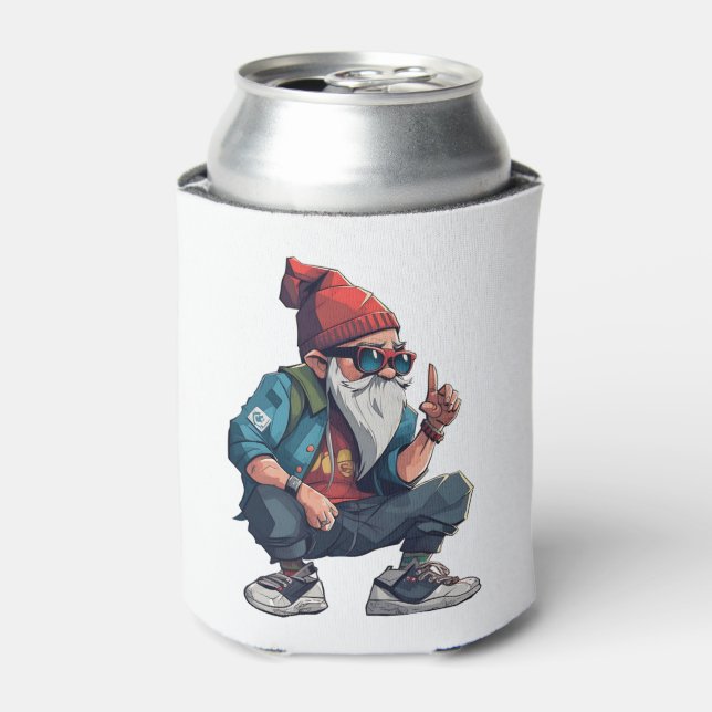 Modern Cool Gnome   Can Cooler (Can Front)