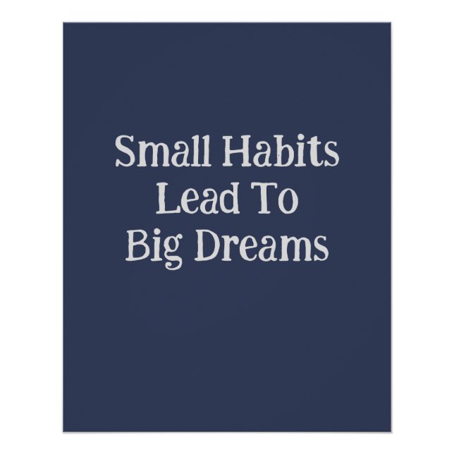 Modern Cool Inspirational Text Quote Men’s Poster (Front)